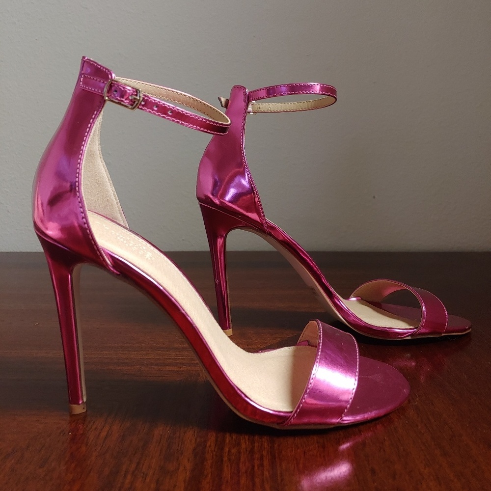 Metallic Pink Heels